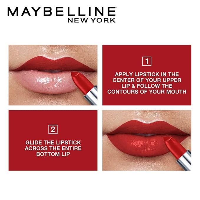 Maybelline New York Color Sensational Creamy Matte Lipstick Collection Shade(500-817)