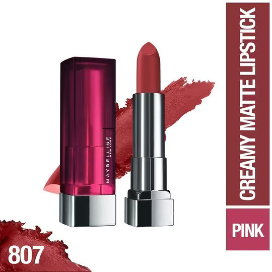 Maybelline New York Color Sensational Creamy Matte Lipstick Collection Shade(500-817)