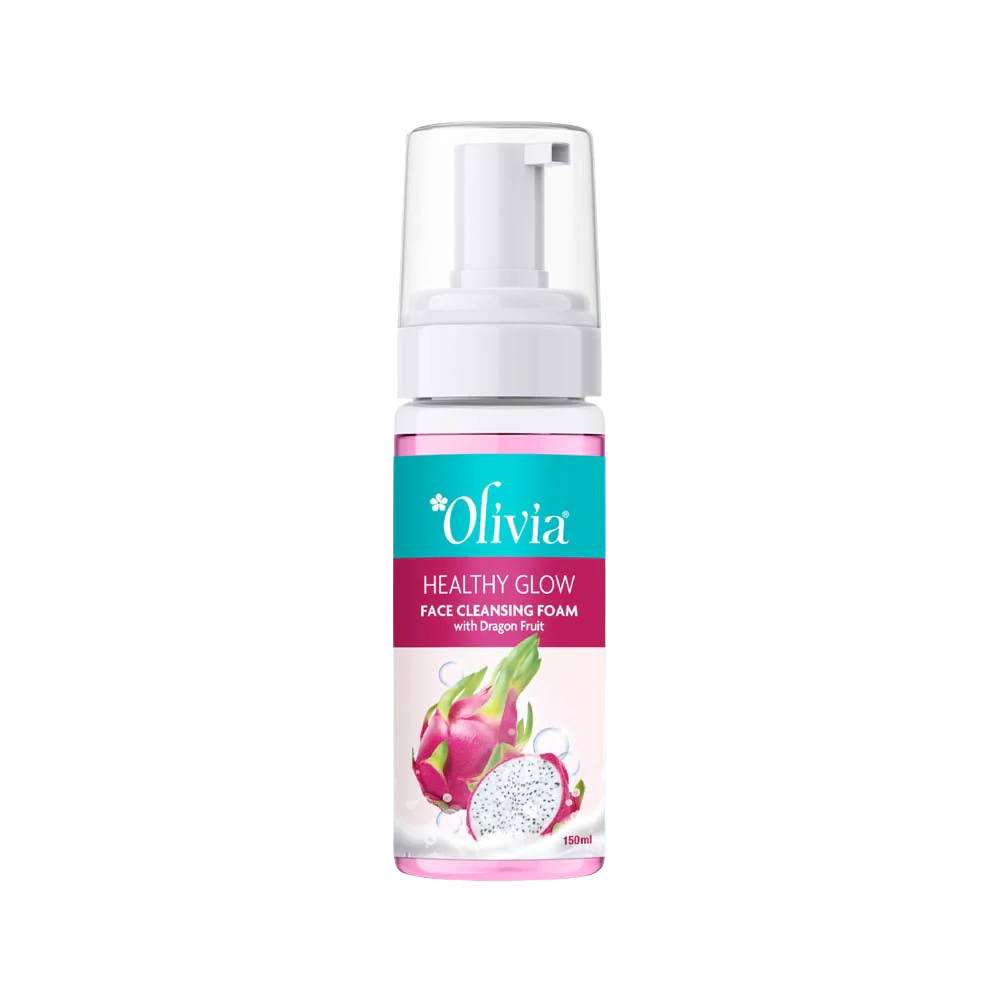 Olivia Healthy Glow Face Cleansing Foam with Dragon Fruit