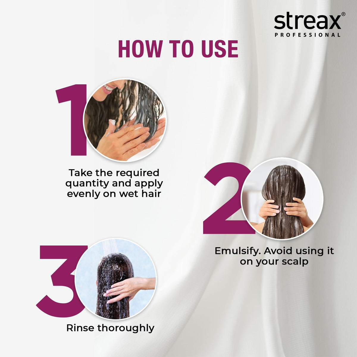 Streax Professional Canvoline Straightening Post Care Shampoo – 300ml