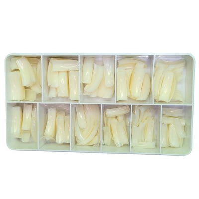 MYN Soft Gel French Coffin Nails