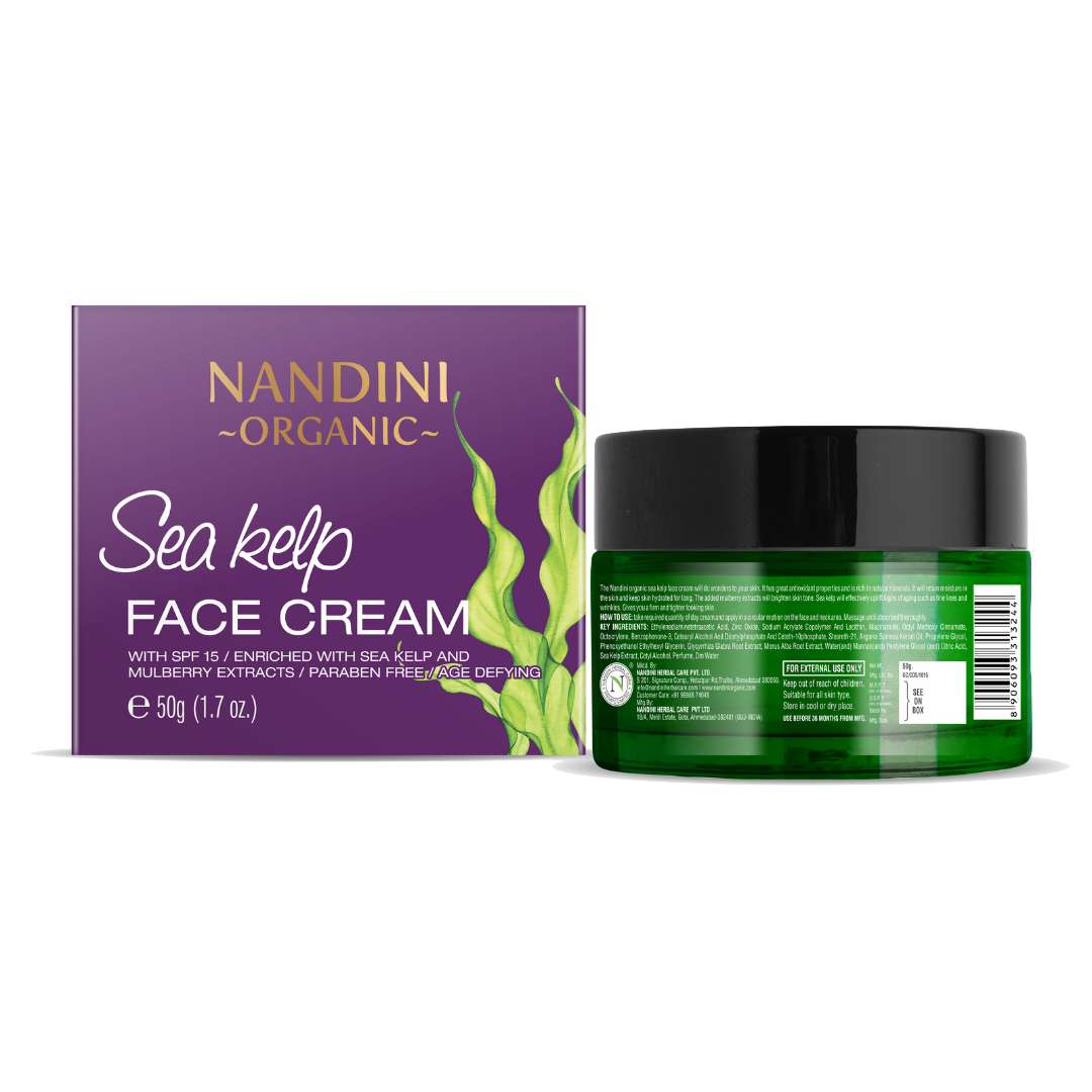 Buy Nandi Organic Sea Kelp Face Cream SPF 15 - Age-Defyg, 50g