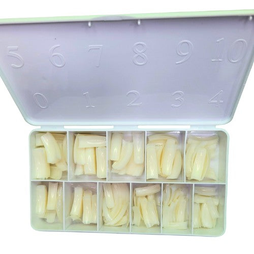 MYN Soft Gel French Coffin Nails