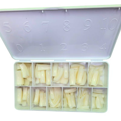 MYN Soft Gel French Coffin Nails