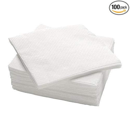 Ultra Soft Non-Woven Disposable Face Cleaning Cloth – Pack of 100 | Beauty Towel, Dry Wipe, Multipurpose Tissue Napkin (10x10 / 12x12 Inches)