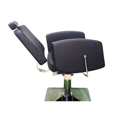 Casa Reclining Cutting Chair - Black (Model CS1012)
