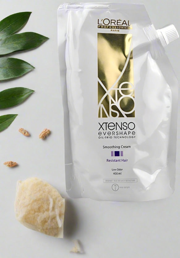L’Oreal Professionnel Paris Xtenso Oleoshape Oil Trio Smoothing Cream  Resistant Hair (400ml)