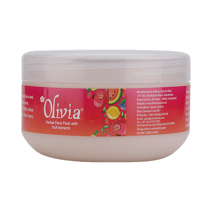 Olivia Herbal Face Pack With Fruit Extracts - Nourishes Skin & Tightens Pores, 400 g