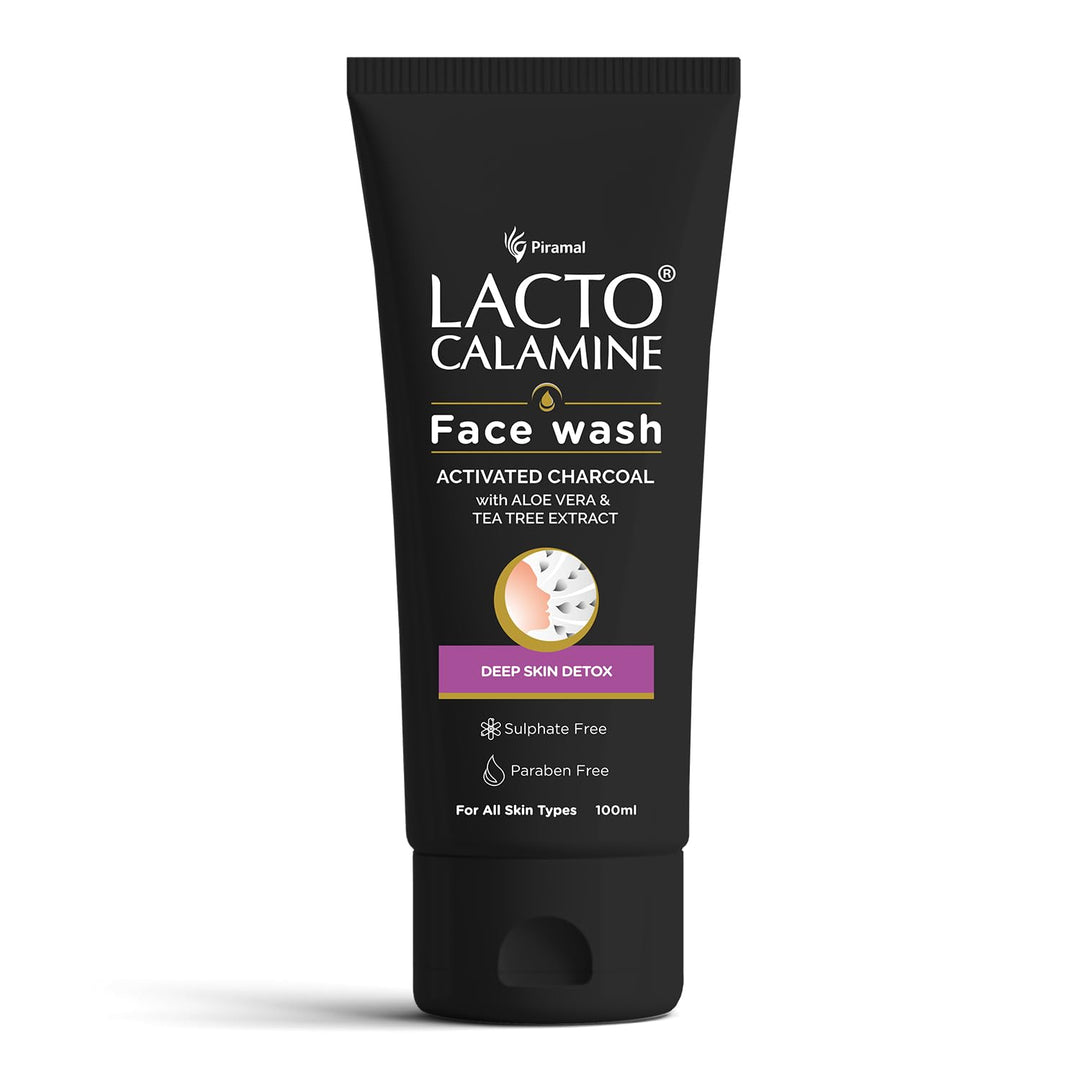 Buy Lacto Calamine Activated Charcoal Face Wash | Detox & Purify