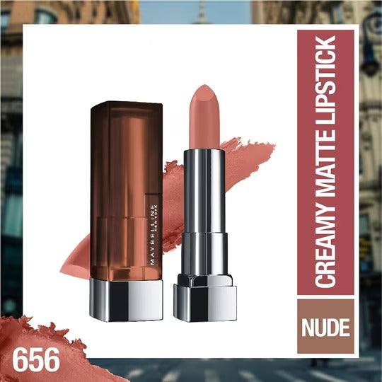 Maybelline New York Color Sensational Creamy Matte Lipstick Collection Shade(500-817)