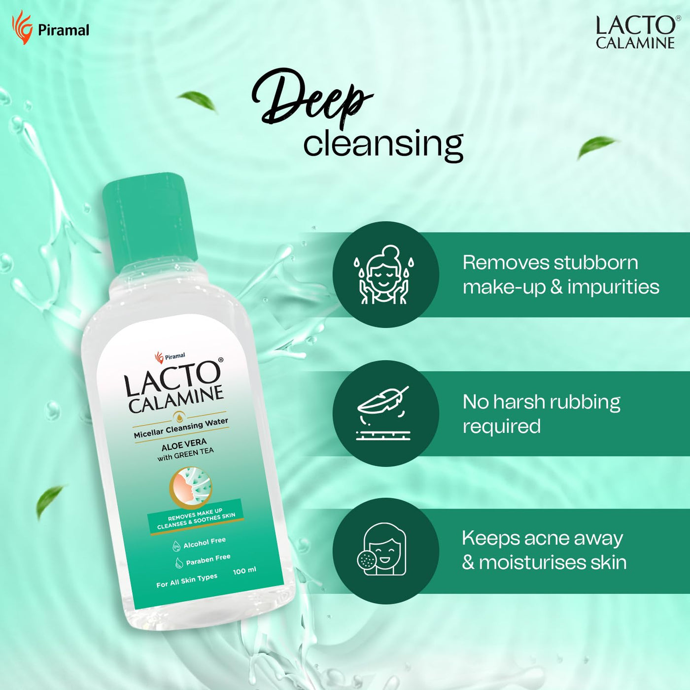 Lacto Calamine Micellar Water Makeup Remover – 100ml