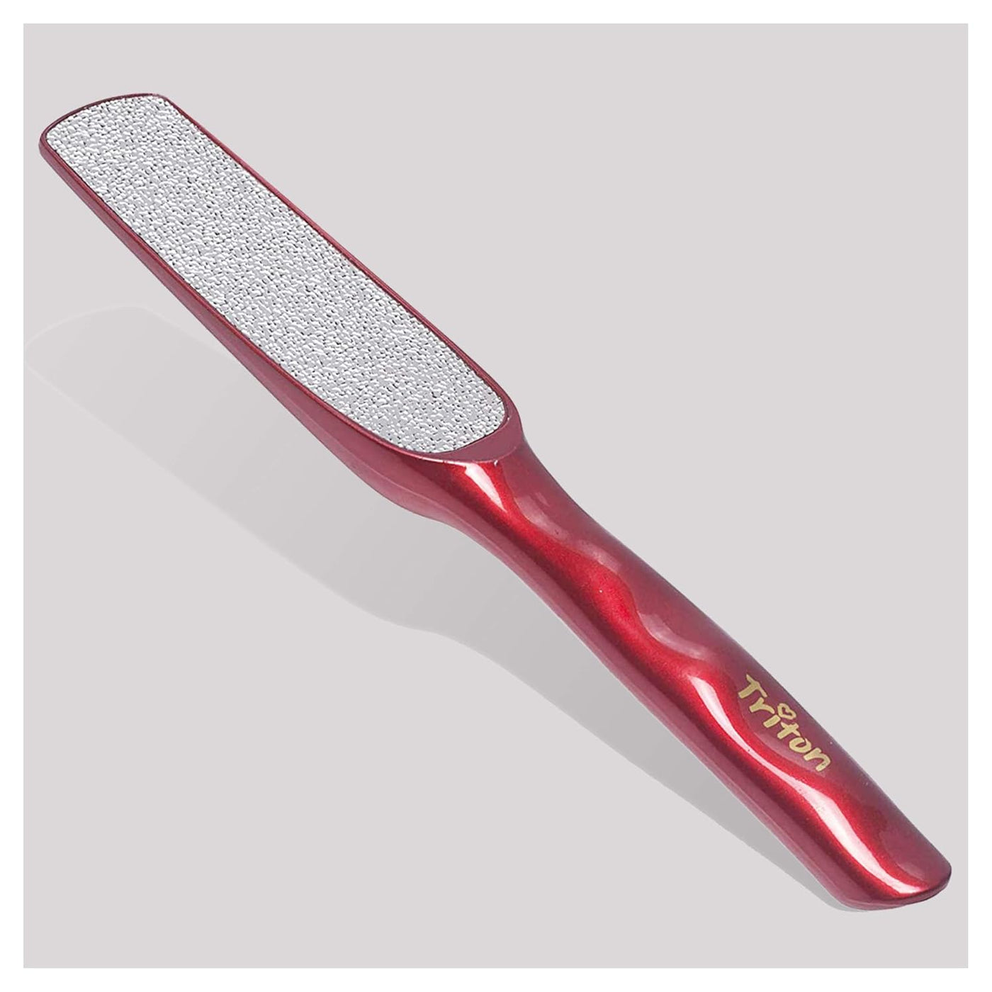 TRITON Professional Dual-Sided Foot Scraper & Callus Remover - Deep Red