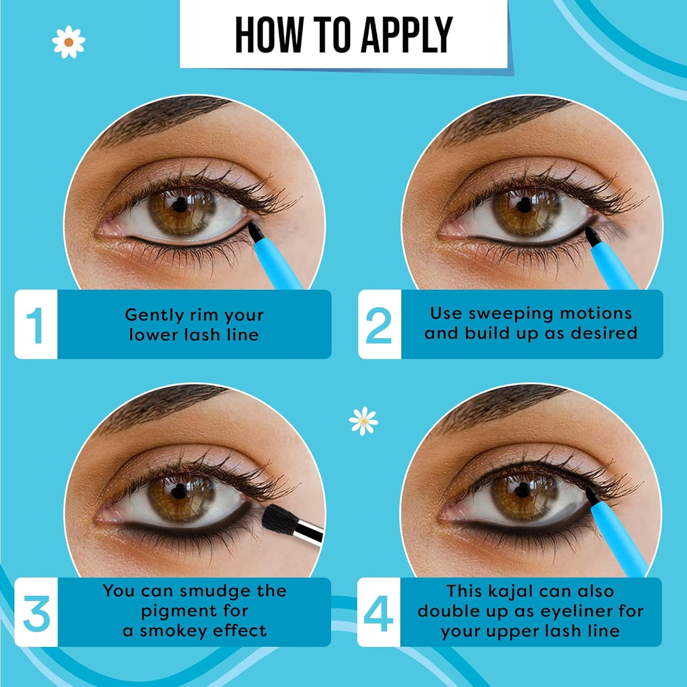 SUGAR POP 16Hr Longwear Kajal - Waterproof, Smudge-Proof, Matte Finish | Black | 0.3gm