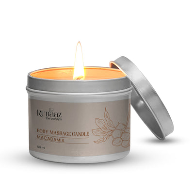 Rubaaz Body Massage Candle – Macadamia 120ml
