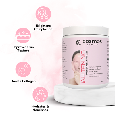 Cosmos Experts Rubber Peel Off Mask - Whitening (Available in 150gm, 500gm & 1000gm)