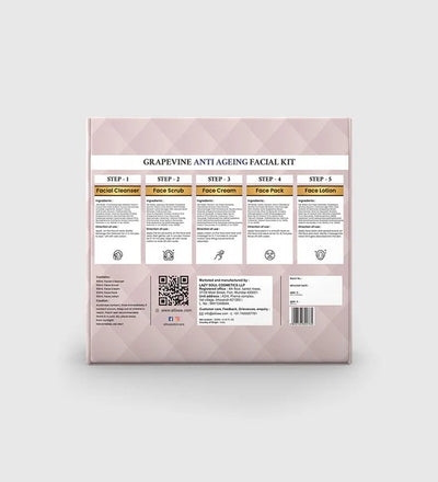 Ellixee Grapevine + Anti Aging Facial Kit 250ml