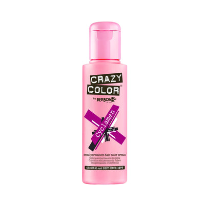 Crazy Color Semi Permanent Hair Colour (Cyclamen 41) 100 Ml