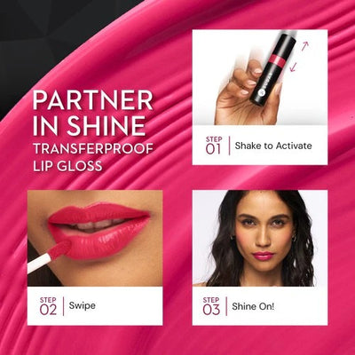 SUGAR Partner In Shine Transferproof Lip Gloss Collection (Ruby Rioja, Crimson Cognac, Mulberry Merlot, Sepia Shiraz, Burnt Brunello)