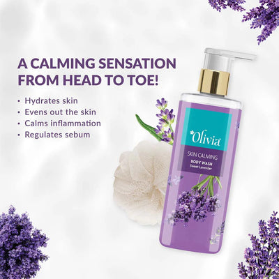 Olivia Skin Calming Body Wash with Sweet Lavender