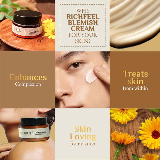 Buy Richfeel Calendula Anti Blemish Cream 500gm – Beauty Planet