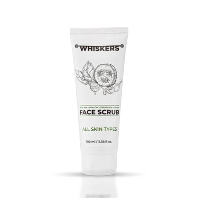 Whiskers Aloe Vera & Apricot Face Scrub Deep Cleansing & Exfoliating