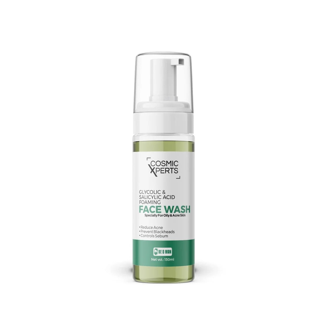 Be O Man Cosmic Xperts Glycolic & Salicylic Foaming Face Wash 150 Ml