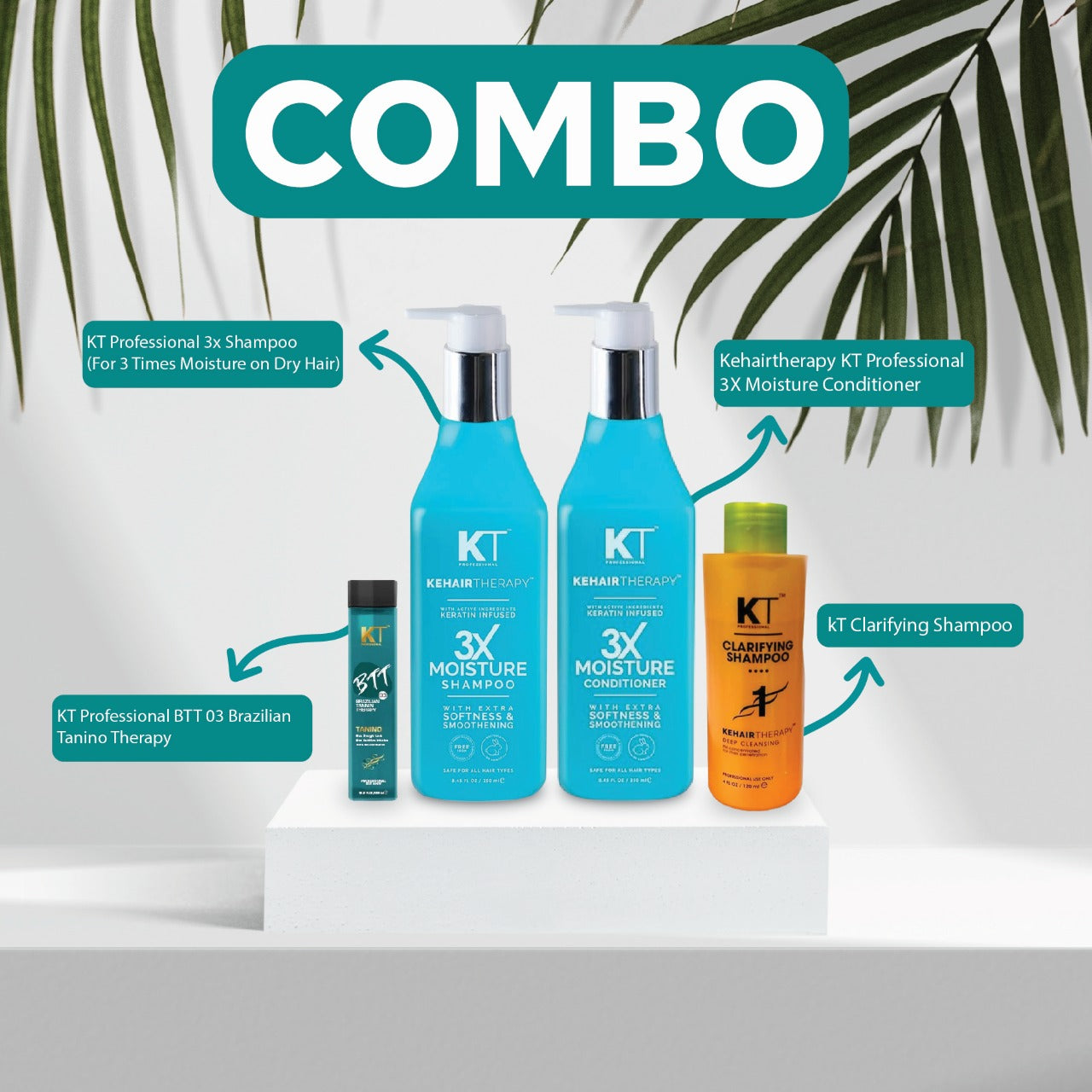 Buy KT Professional 3X Moisture & Deep Cleansing Combo | 3x Moisture ...