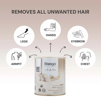 Raaga Professional White Chocolate Liposoluble Body Wax – 800ml