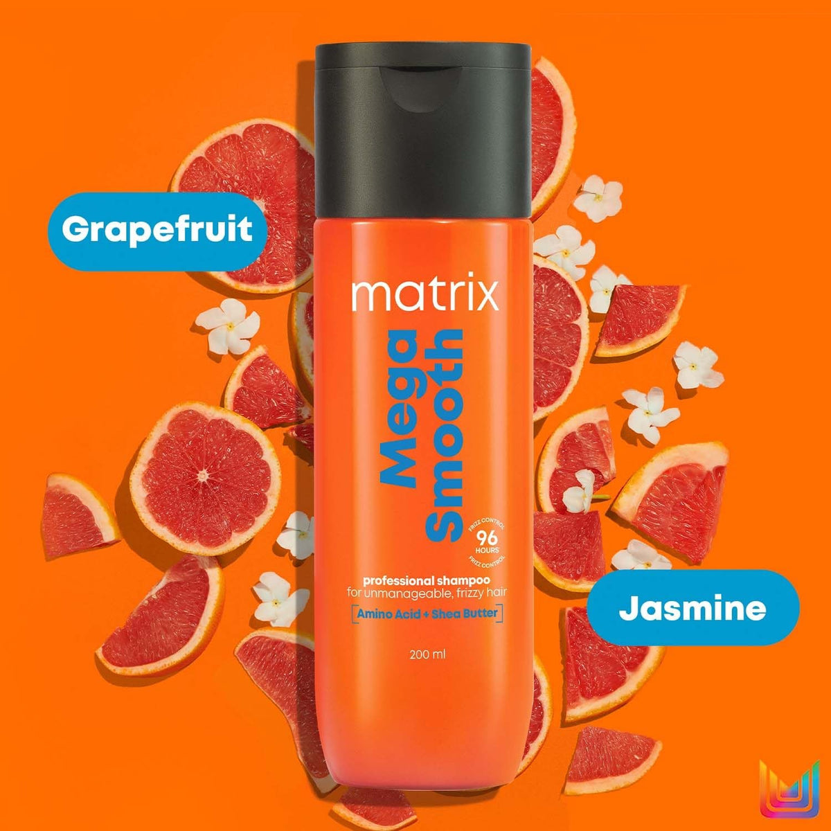 Matrix Opti.Care Professional Shampoo for Frizzy Hair with Shea Butter, Upto 4 Days Frizz Control