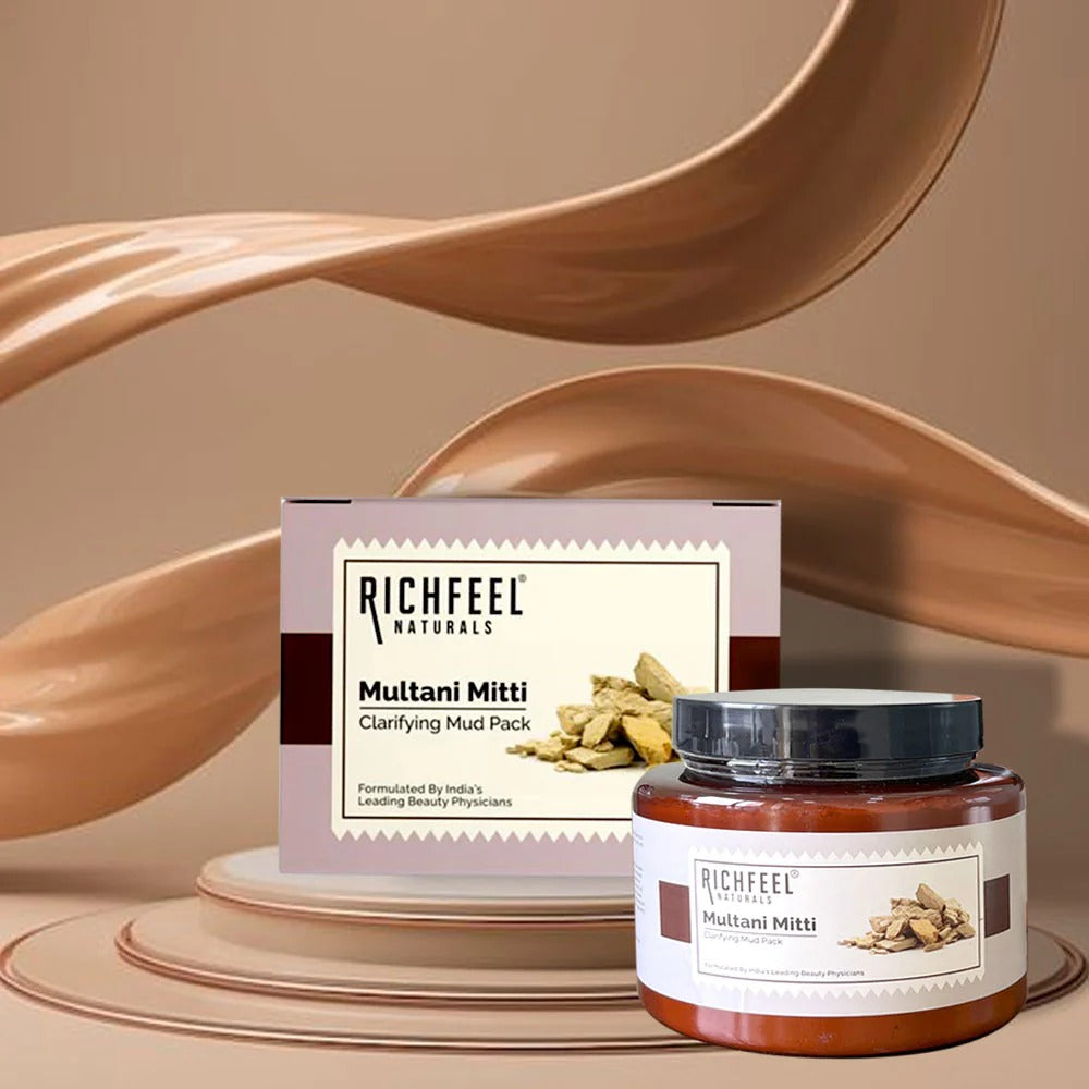 Richfeel Multani Mitti Clarifying Mud Pack – Acne Control & Deep Cleansing (500 g)