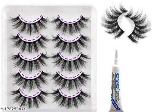 Buy MARY JOK 3D Faux Mink Multi-Dimensional Lashes 5 Pair Pack #2 ...